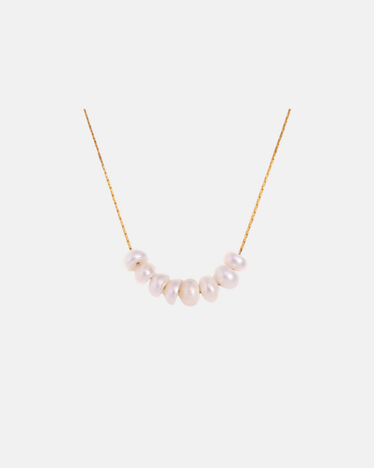 Golden Tide Pearl Necklace