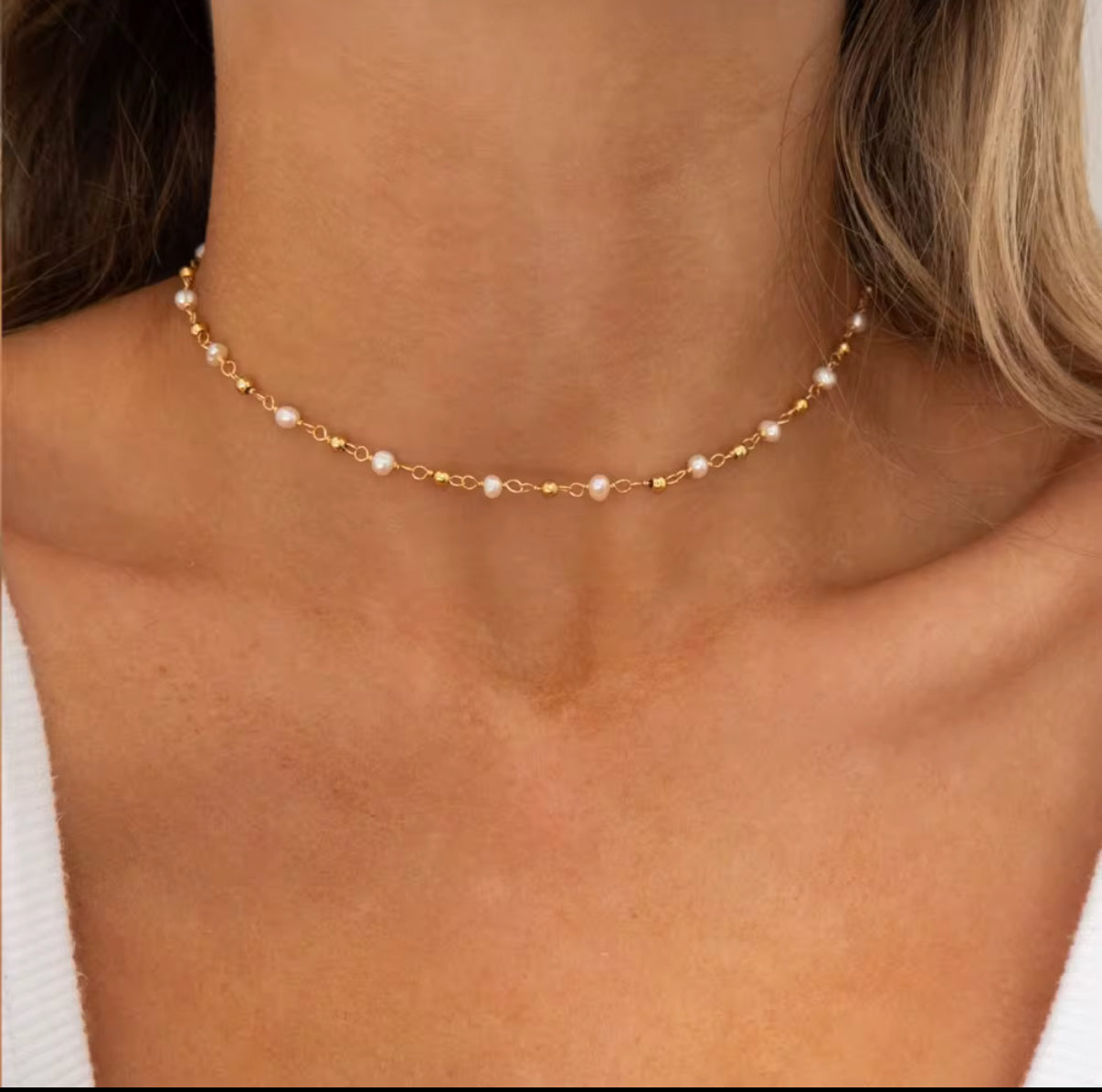 Marina Freshwater Pearl Choker